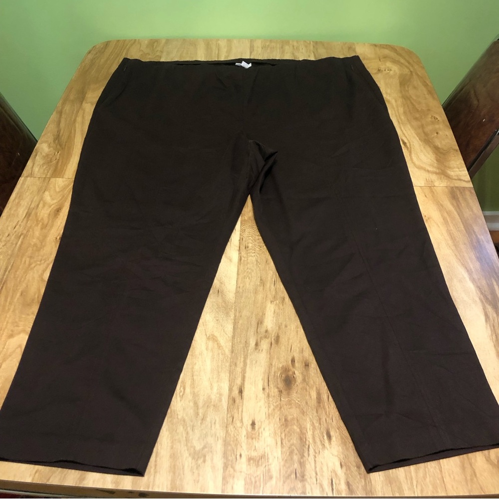 3/$55 NWT $99 USD J Jill Chocolate Brown Stretch Pants Womens Size 28W 50x28